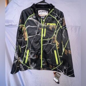 FXR Women's Black Camo and Green Jacket